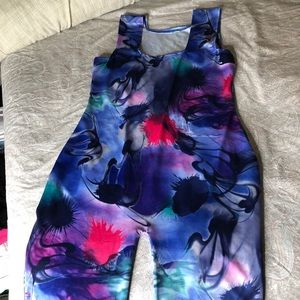 Jumpsuit, right above the knee